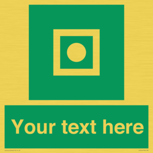 Custom sign safe condition Shipboard general alarm